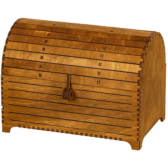 Сладкий новогодний подарок Сундук Ретро (дуб)