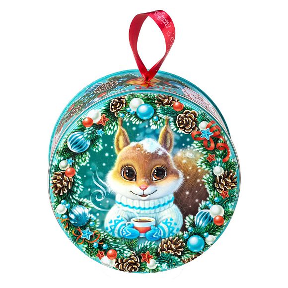 Сладкий новогодний подарок Лукошко Белочка