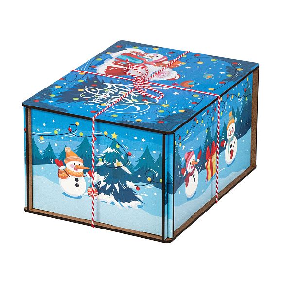 Сладкий новогодний подарок Посылка Гирлянды (Премиум)