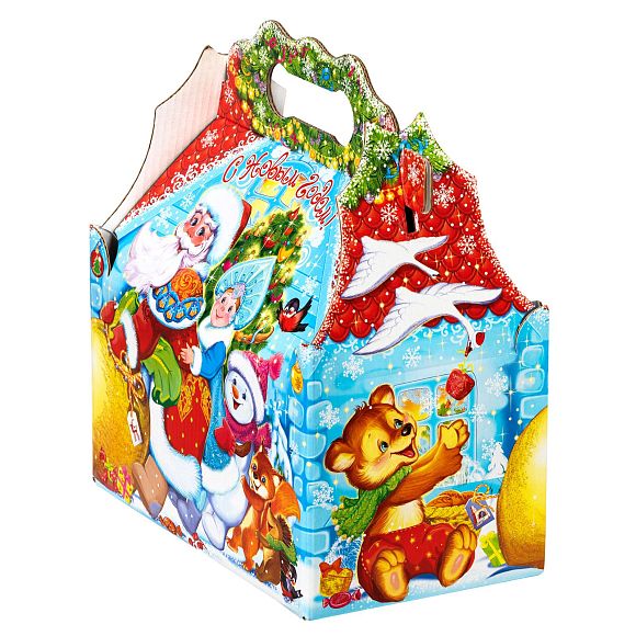 Сладкий новогодний подарок Сундучок Тянем-потянем