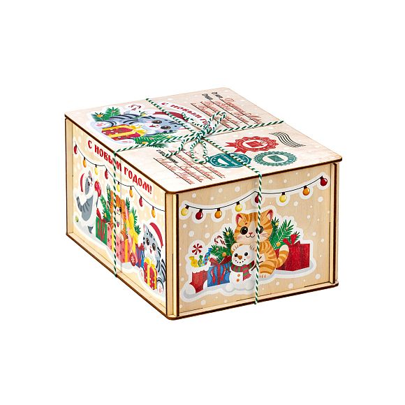 Сладкий новогодний подарок Котики (Полезный состав)