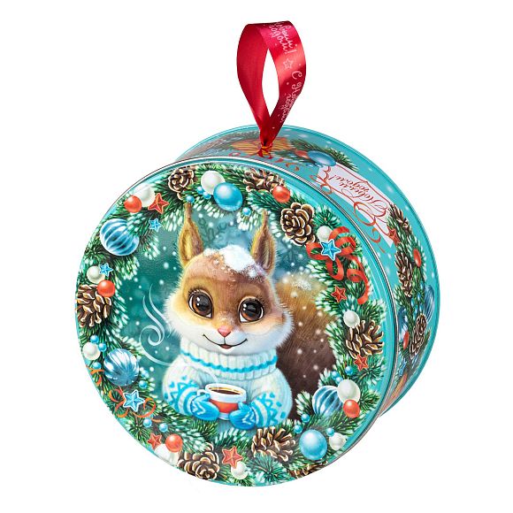 Сладкий новогодний подарок Лукошко Белочка