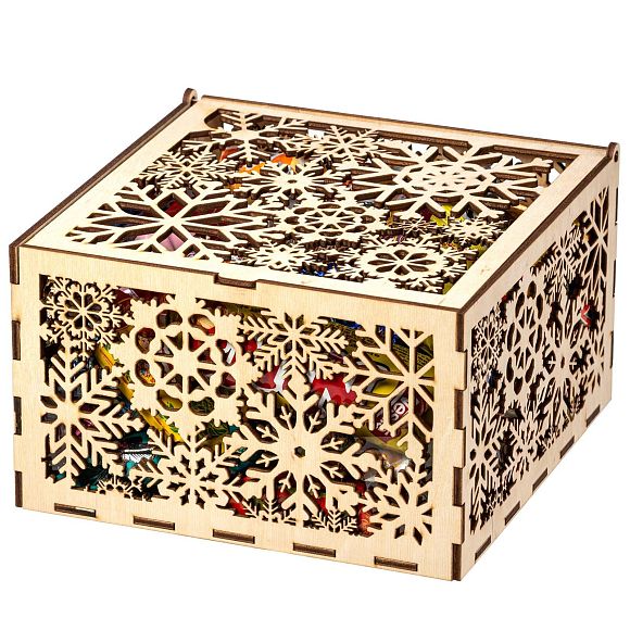 Сладкий новогодний подарок Шкатулка Царица Зима